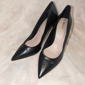 Aldo Vegan Leather Stiletto Pumps 4in Heel SZ 10